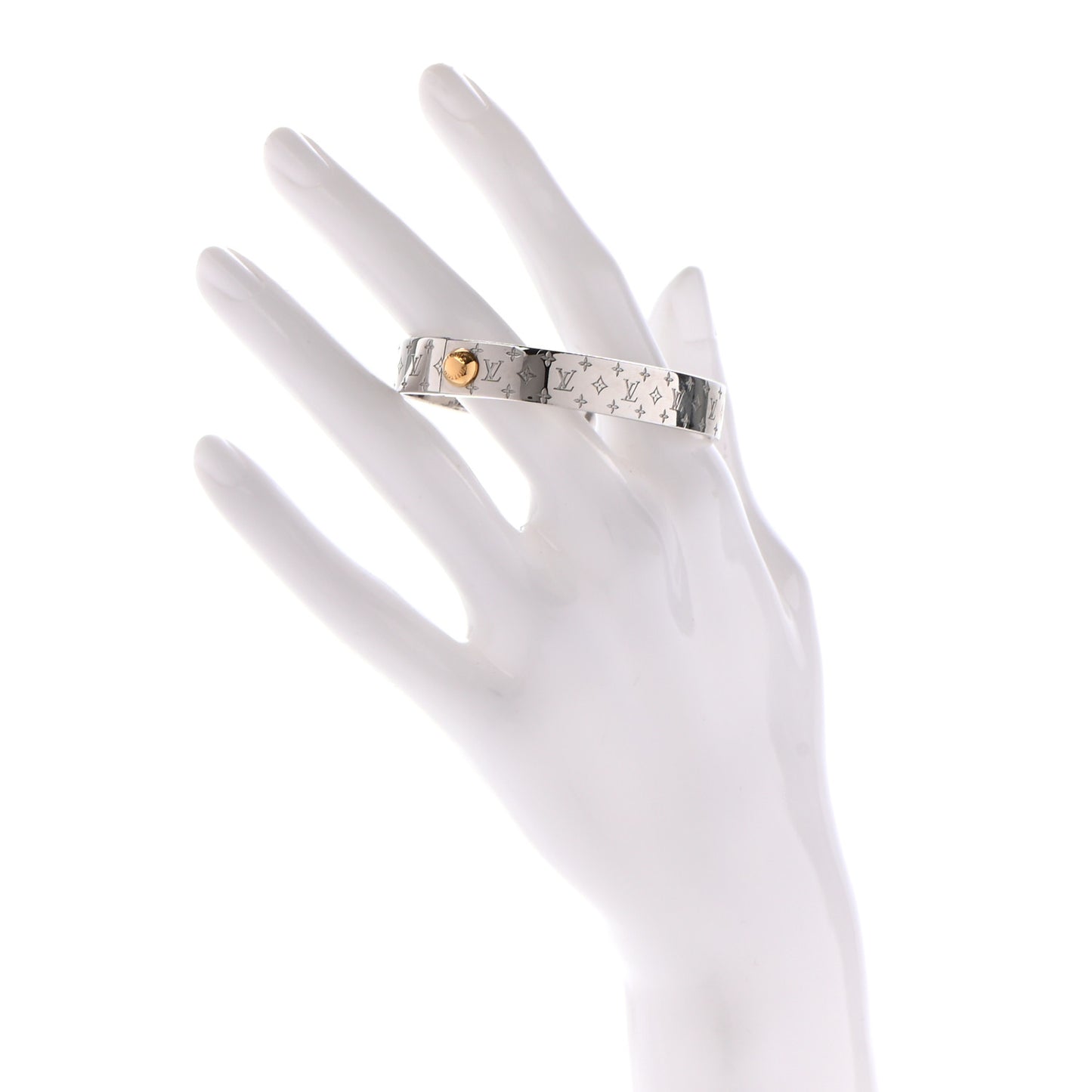Palladium Monogram Nanogram Cuff S