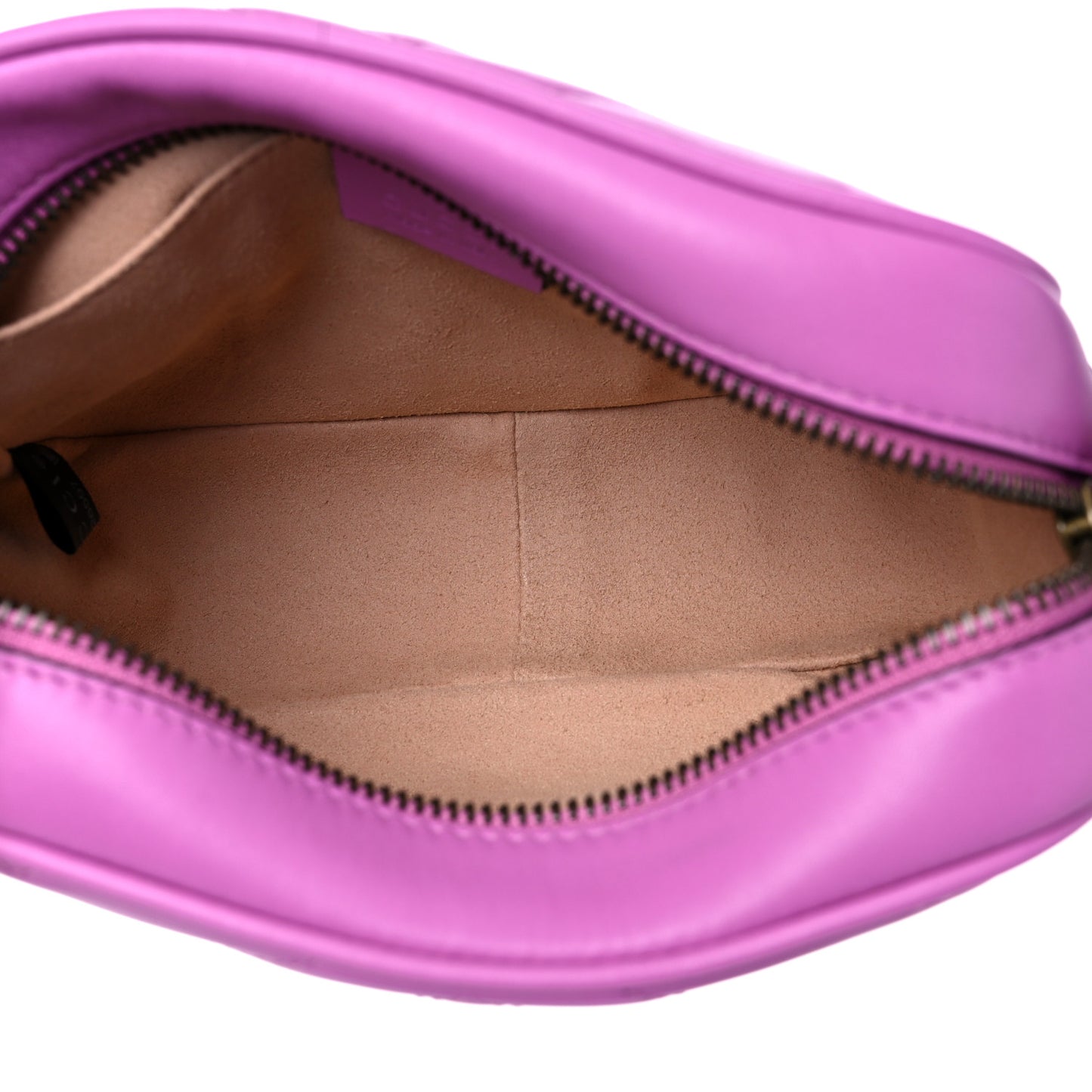 Calfskin Matelasse Mini GG Marmont Chain Shoulder Bag Candy Mousse