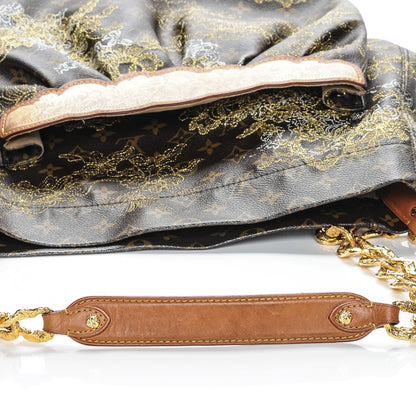 Louis Vuitton Monogram Dentelle Fersen Gold 9 of 10