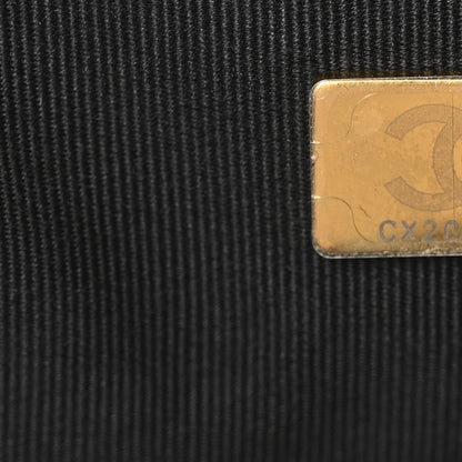 Chanel Suede Calfskin Shiny Lambskin Quilted Small Coco Base Shopping Bag Beige Black 7 of 10