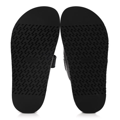 Hermes Calfskin Womens Chypre Sandals 36.5 Black 5 of 12
