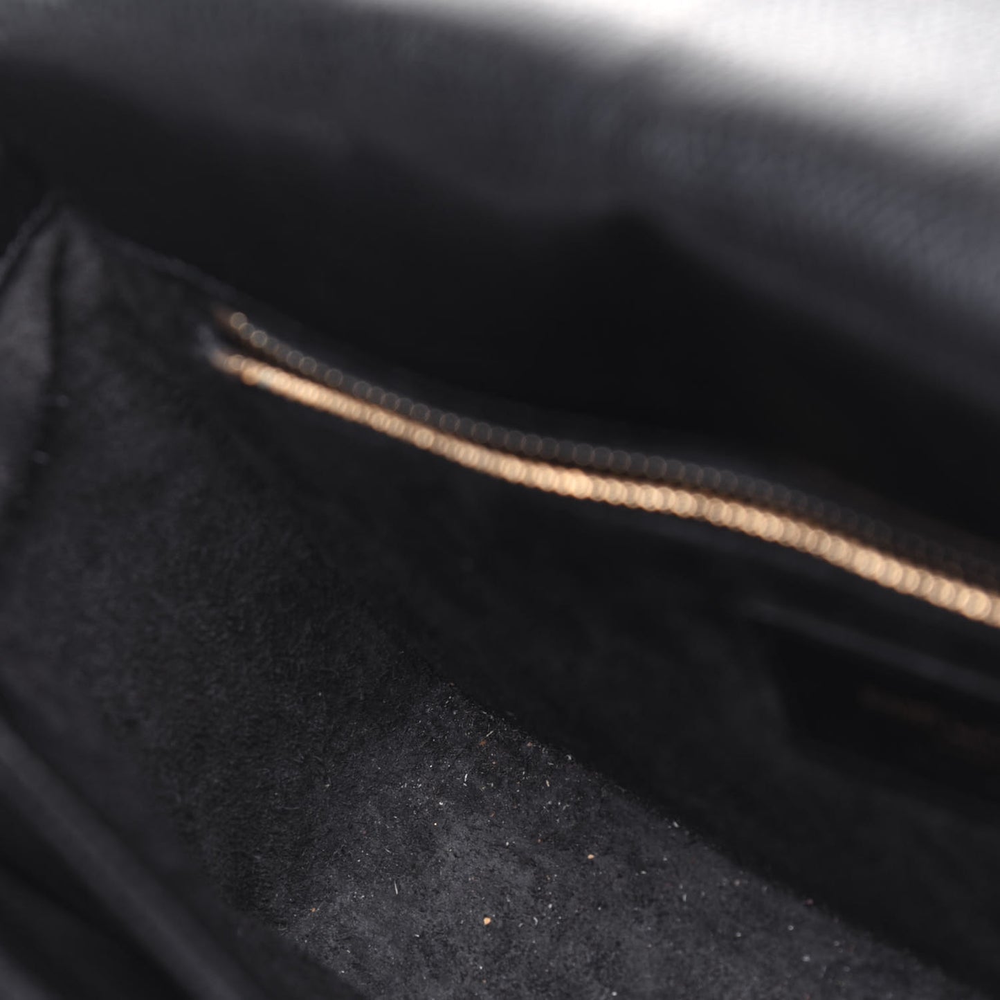 Textured Calfskin Medium Classic Monogram Universite Bag Black