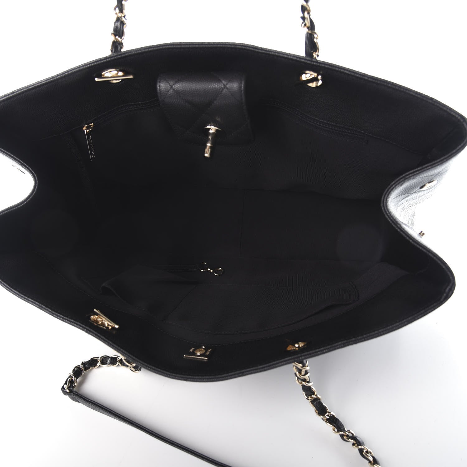 Chanel Caviar Quilted Large Shopping Tote Black 5 of 10