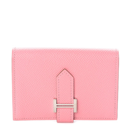 Hermes Epsom Bearn Card Holder Rose Confetti 1 of 6