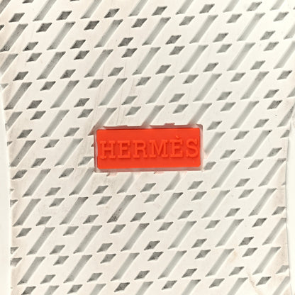 Hermes Calfskin Day Sneakers 37.5 White 7 of 10