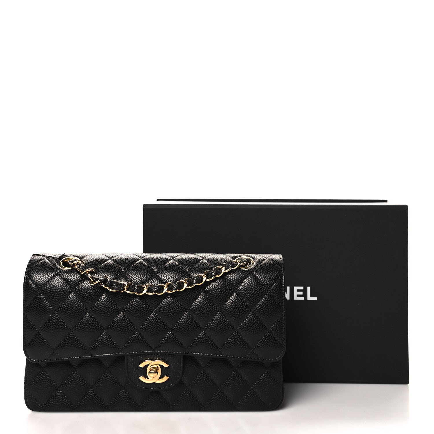 Chanel Caviar Quilted Medium Double Flap Black 11 of 11