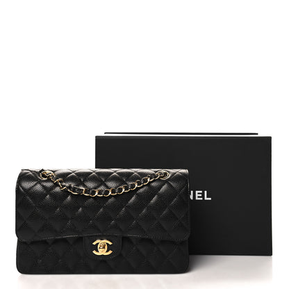 Chanel Caviar Quilted Medium Double Flap Black 11 of 11