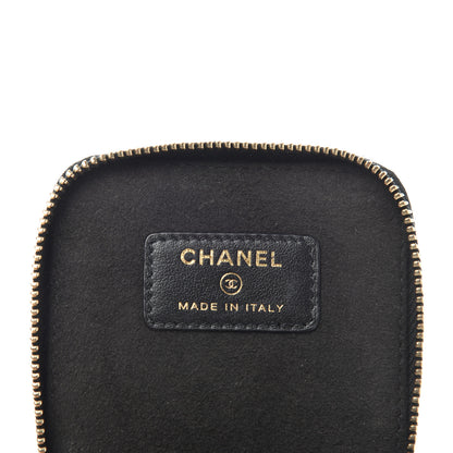 Chanel Caviar Quilted Jewelry Travel Case Black 6 of 8