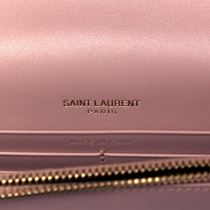 Saint Laurent Smooth Calfskin Classic Monogram Kate Tassel Chain Wallet Pale Pink 5 of 8