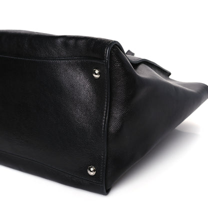 Prada Glace Calf Twin Pocket Tote Black 8 of 8