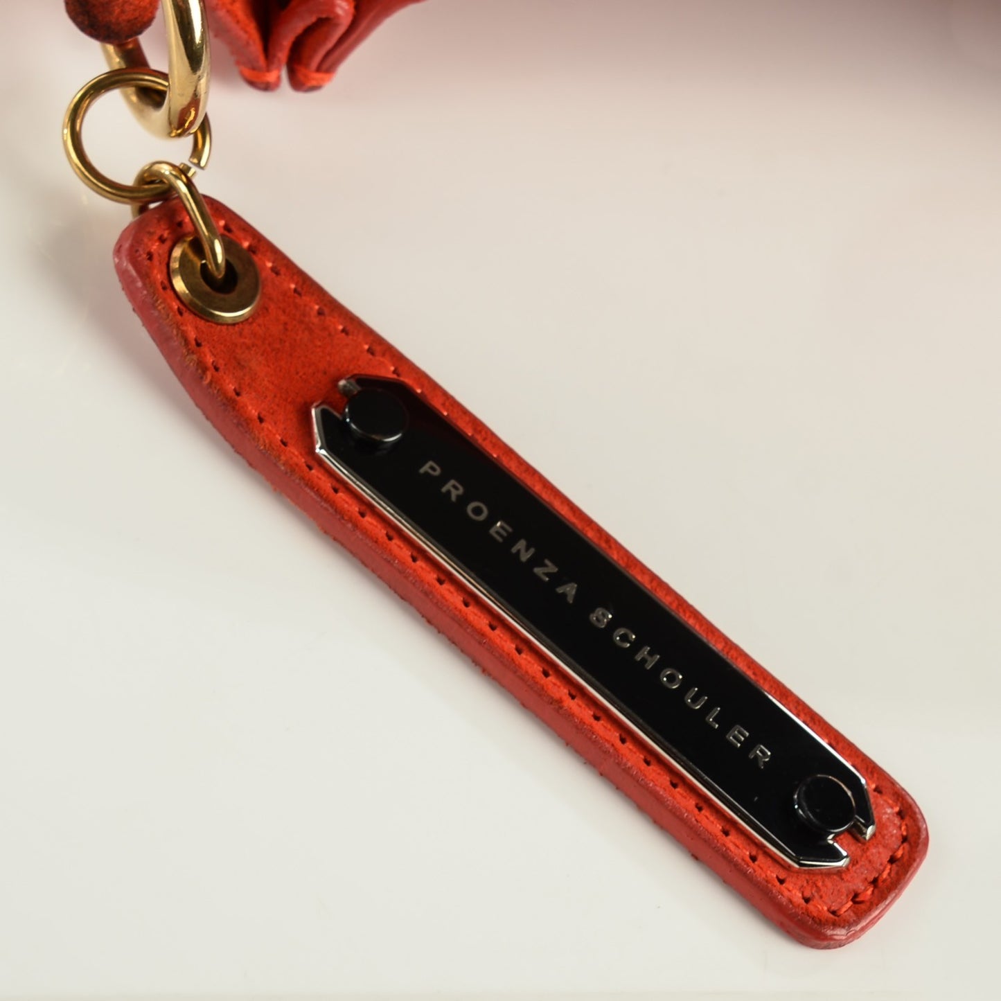 Suede PS1 Mini Pouch Messenger Bag Orange