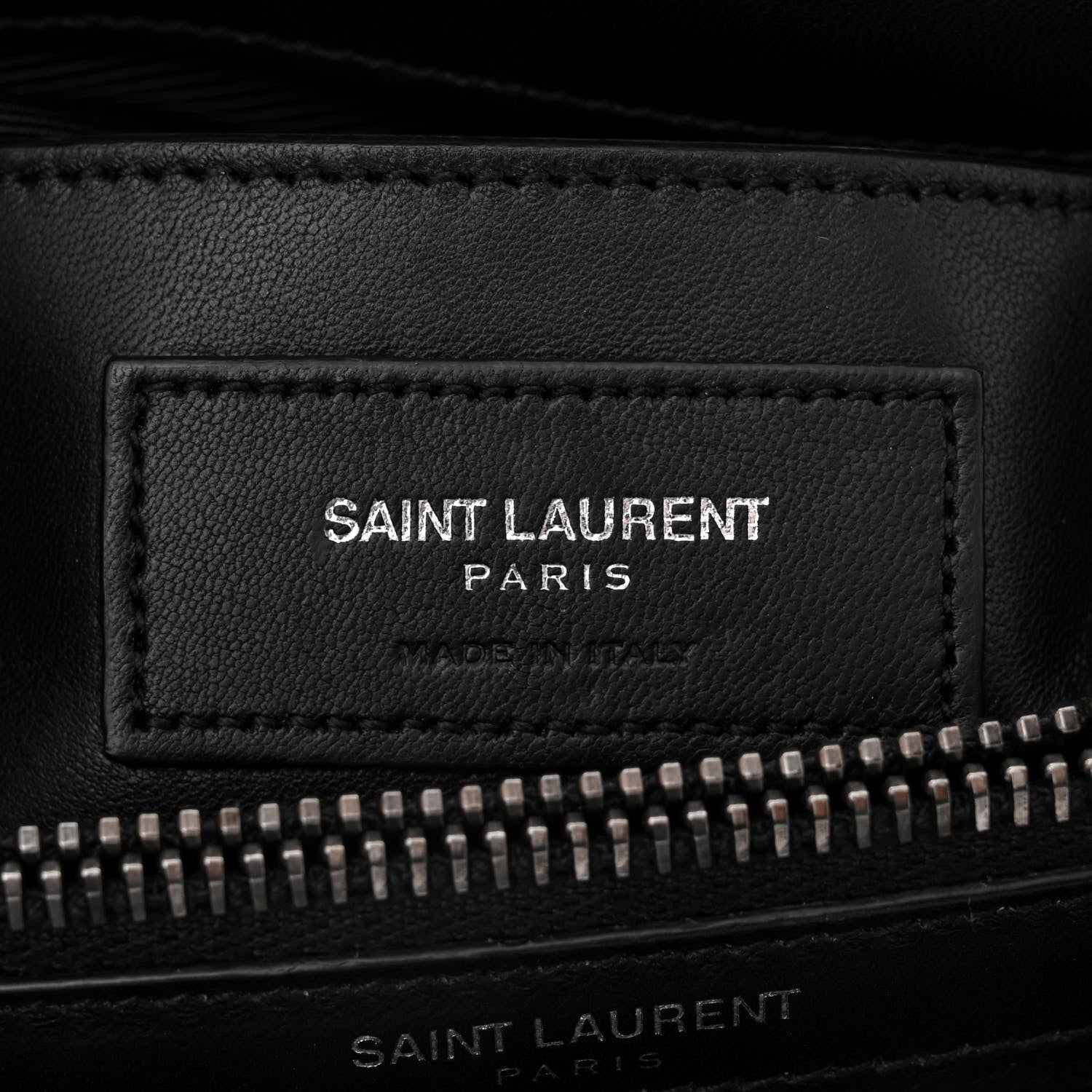 Saint Laurent Suede Matelasse Chevron Fringe Monogram Medium College Bag Black 6 of 11