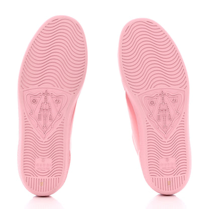 Gucci Calfskin Interlocking G Perforated Womens Ace Sneakers 37 Wild Rose Lapis 5 of 9