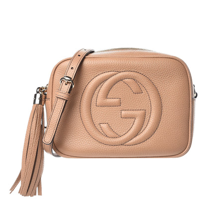 Gucci Pebbled Calfskin Small Soho Disco Bag Camelia 1 of 9