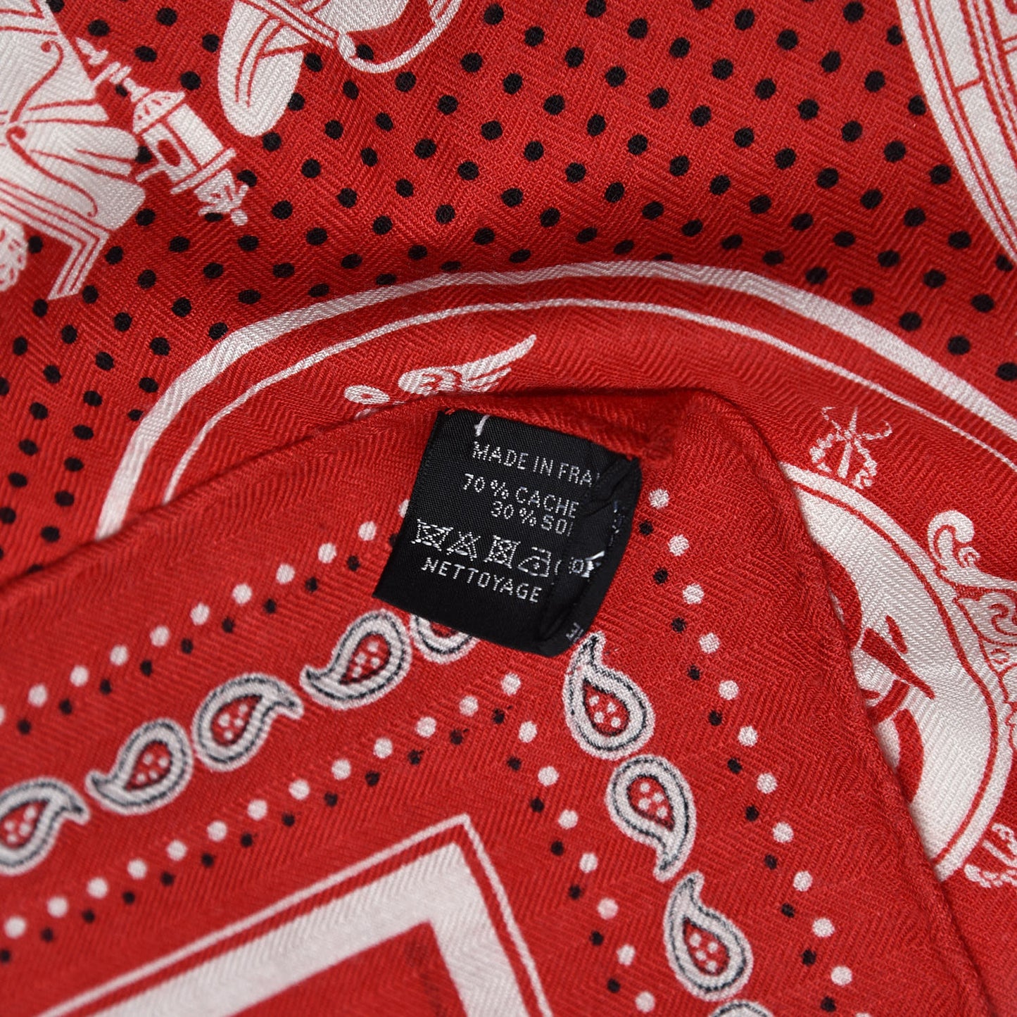 Cashmere Silk Ex-Libris Bandana Scarf 55