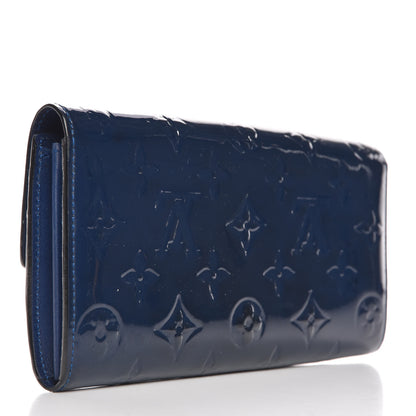 Louis Vuitton Vernis Sarah Wallet Grand Blue 3 of 11