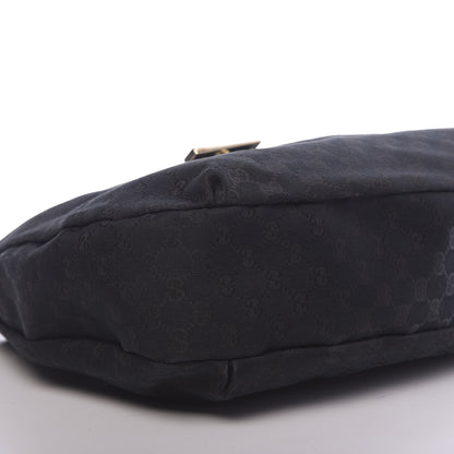 Gucci Monogram Large New Ladies Web Hobo Black 9 of 17