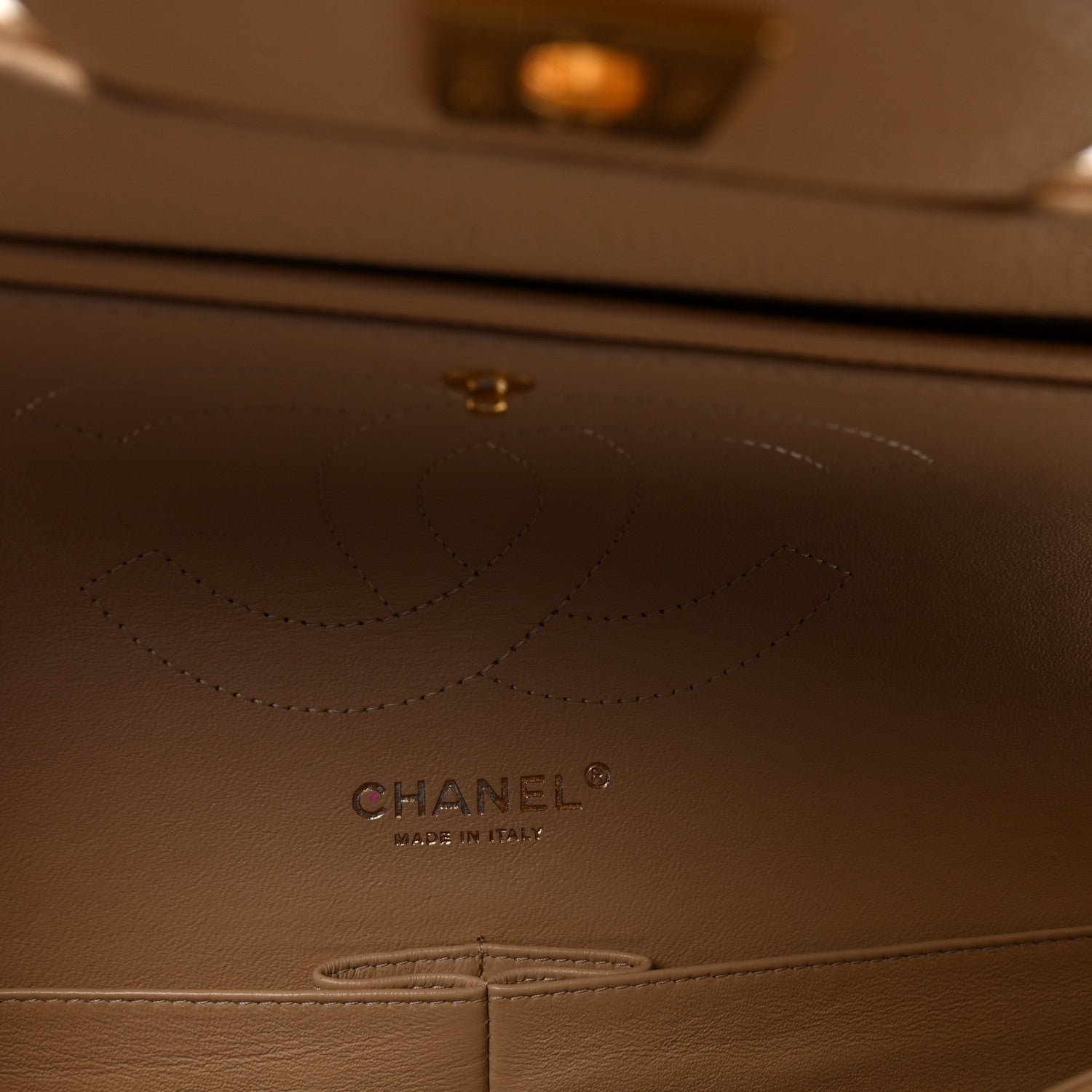 Chanel Caviar Quilted Jumbo Double Flap Light Beige 6 of 11