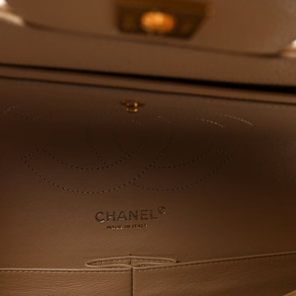 Chanel Caviar Quilted Jumbo Double Flap Light Beige 6 of 11