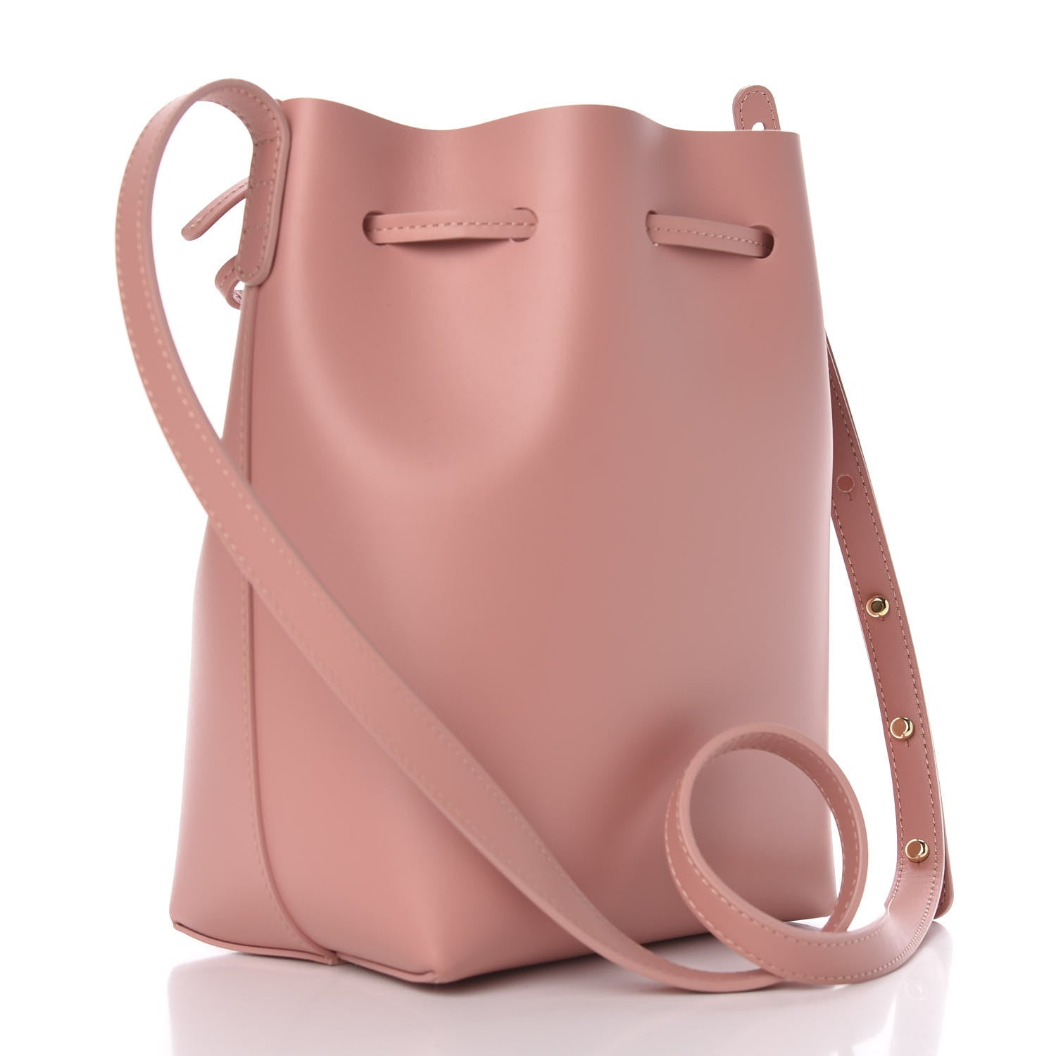 Mansur Gavriel Calfskin Mini Bucket Bag Blush 3 of 9