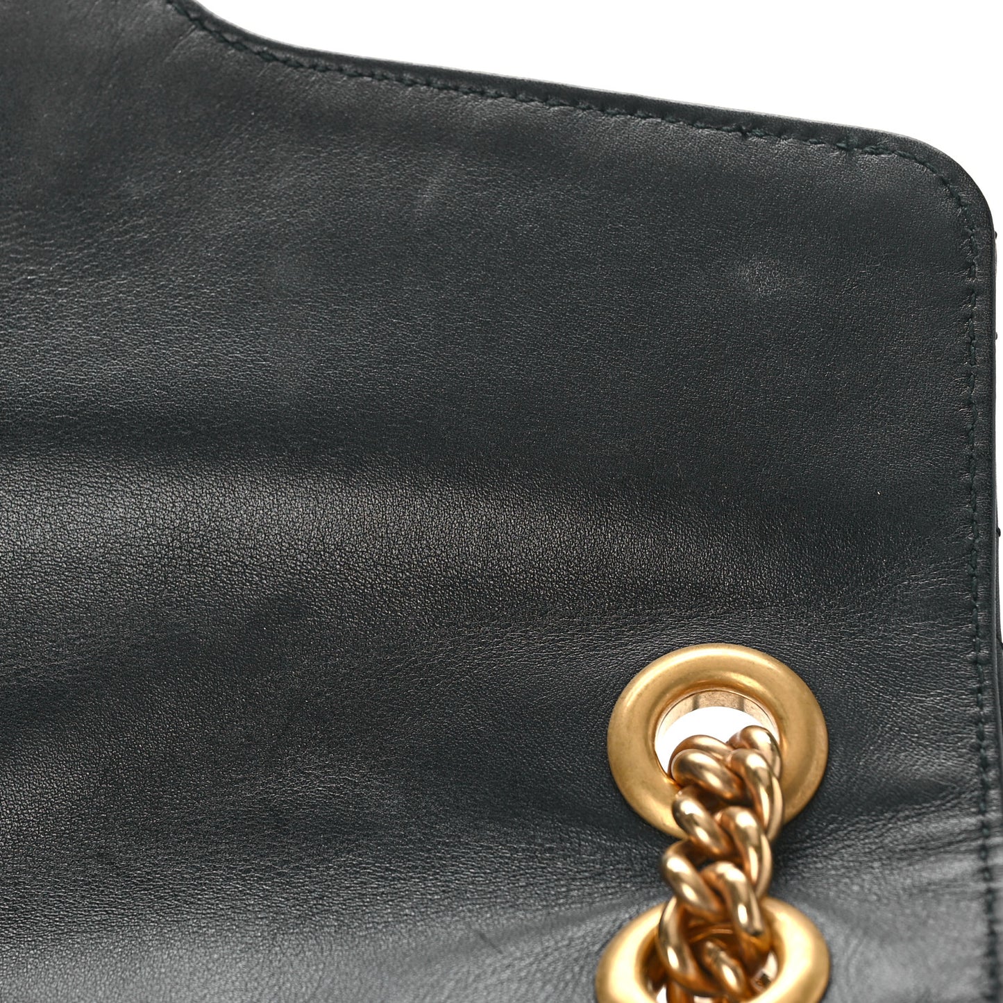 Calfskin Matelasse Medium GG Marmont Shoulder Bag Black