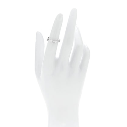 Graff 18K White Gold Diamond Laurence Graff Faceted Signature Wedding Band Ring 48 4.5 2 of 6