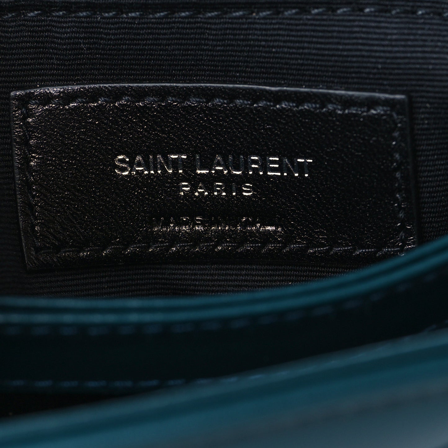 Calfskin Y Quilted Monogram Toy Loulou Satchel Dark Turquoise