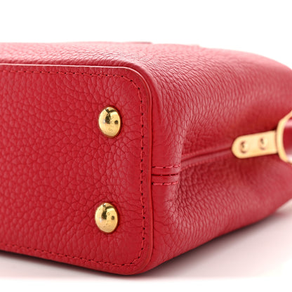 Louis Vuitton Taurillon Mini Capucines Scarlet 9 of 9