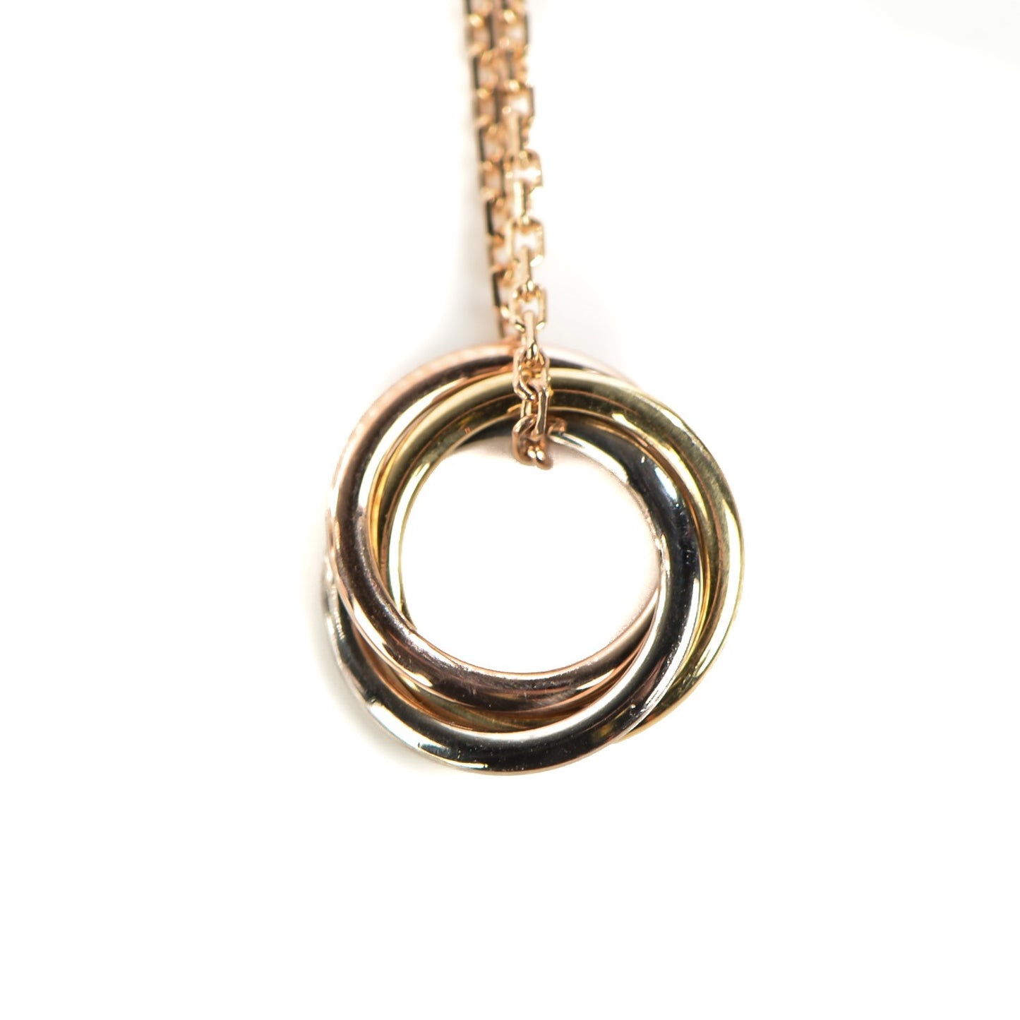18K Pink Yellow White Gold Trinity Bracelet