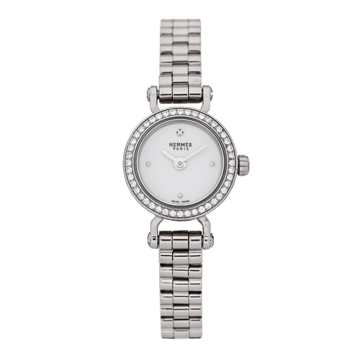 18K White Gold Diamond 16mm Faubourg Quartz Watch