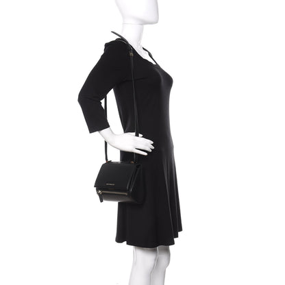 Givenchy Textured Calfskin Mini Pandora Box Crossbody Bag Black 2 of 11