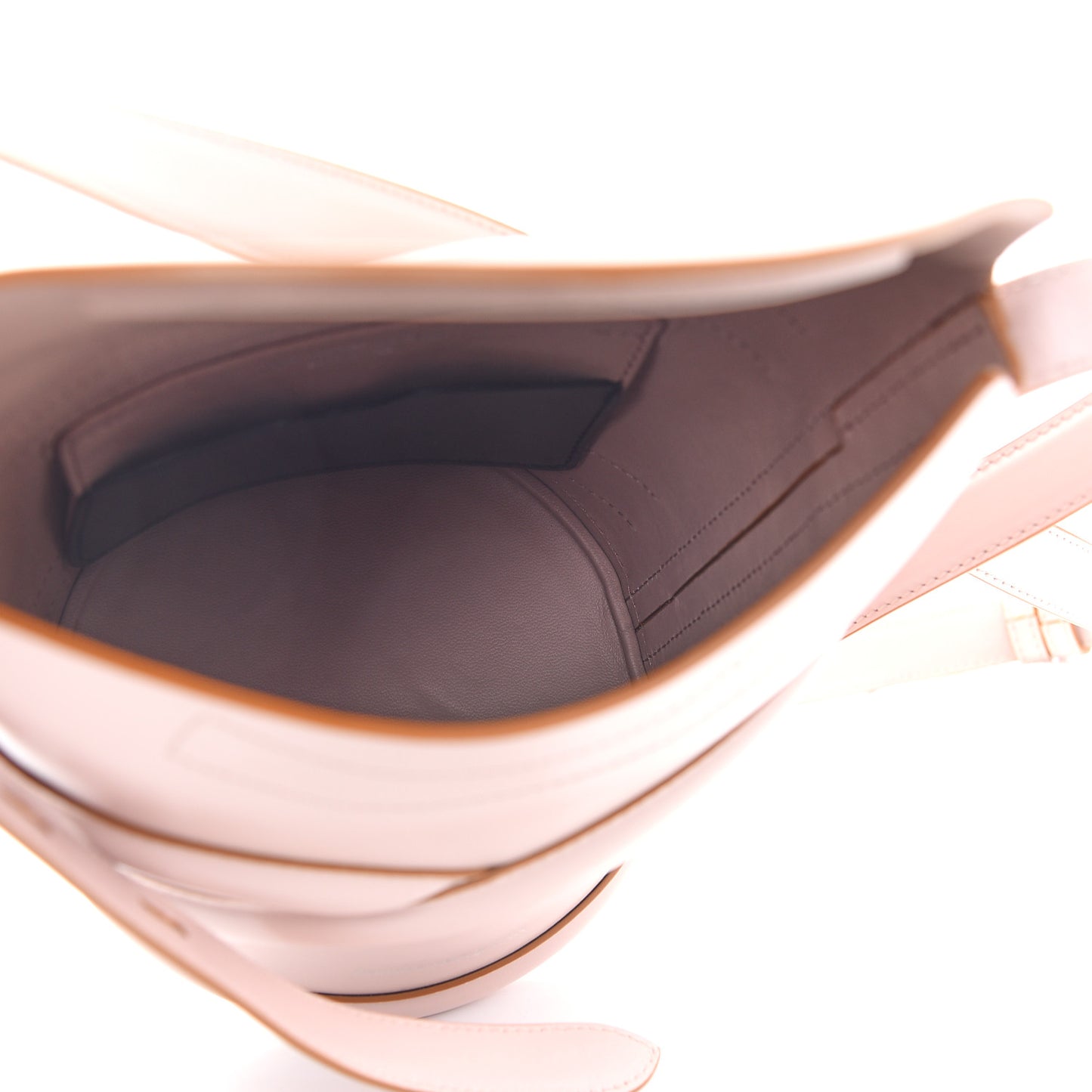 Calfskin The Curve Small Shoulder Bag Pink