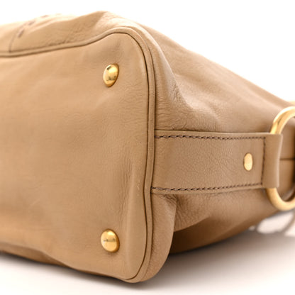 Saint Laurent Calfskin Oversized Muse Beige 10 of 18