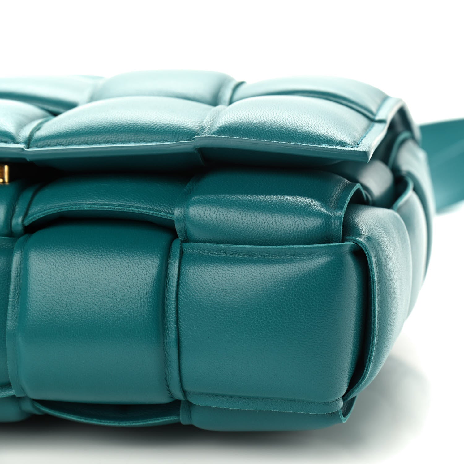 Bottega Veneta Nappa Maxi Intreccio Padded Cassette Crossbody Bag Mallard 9 of 9