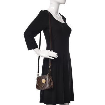 Louis Vuitton Damier Ebene Eva Clutch 2 of 10