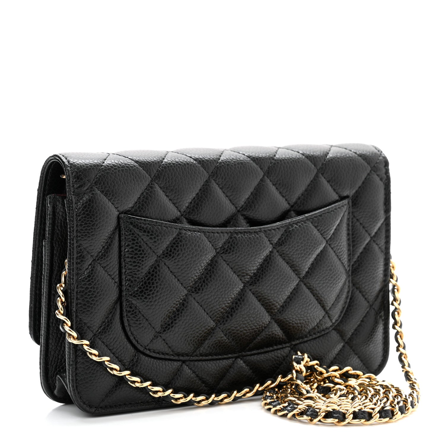Chanel Caviar Quilted Wallet On Chain WOC Black 3 of 12