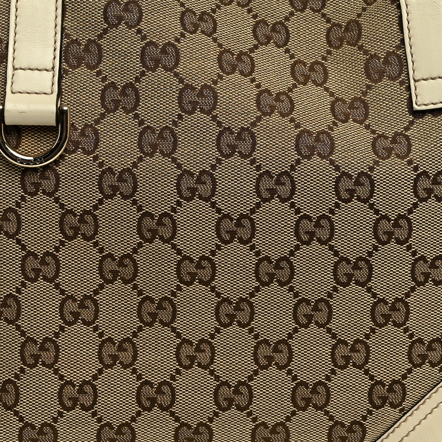 Gucci Monogram Medium New Britt Tote Off White 8 of 12