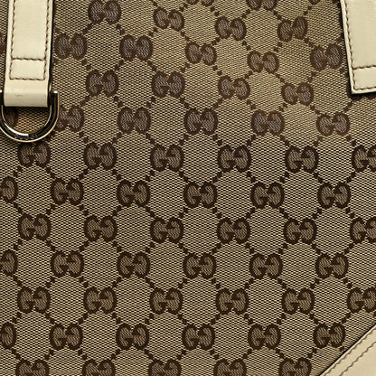 Gucci Monogram Medium New Britt Tote Off White 8 of 12