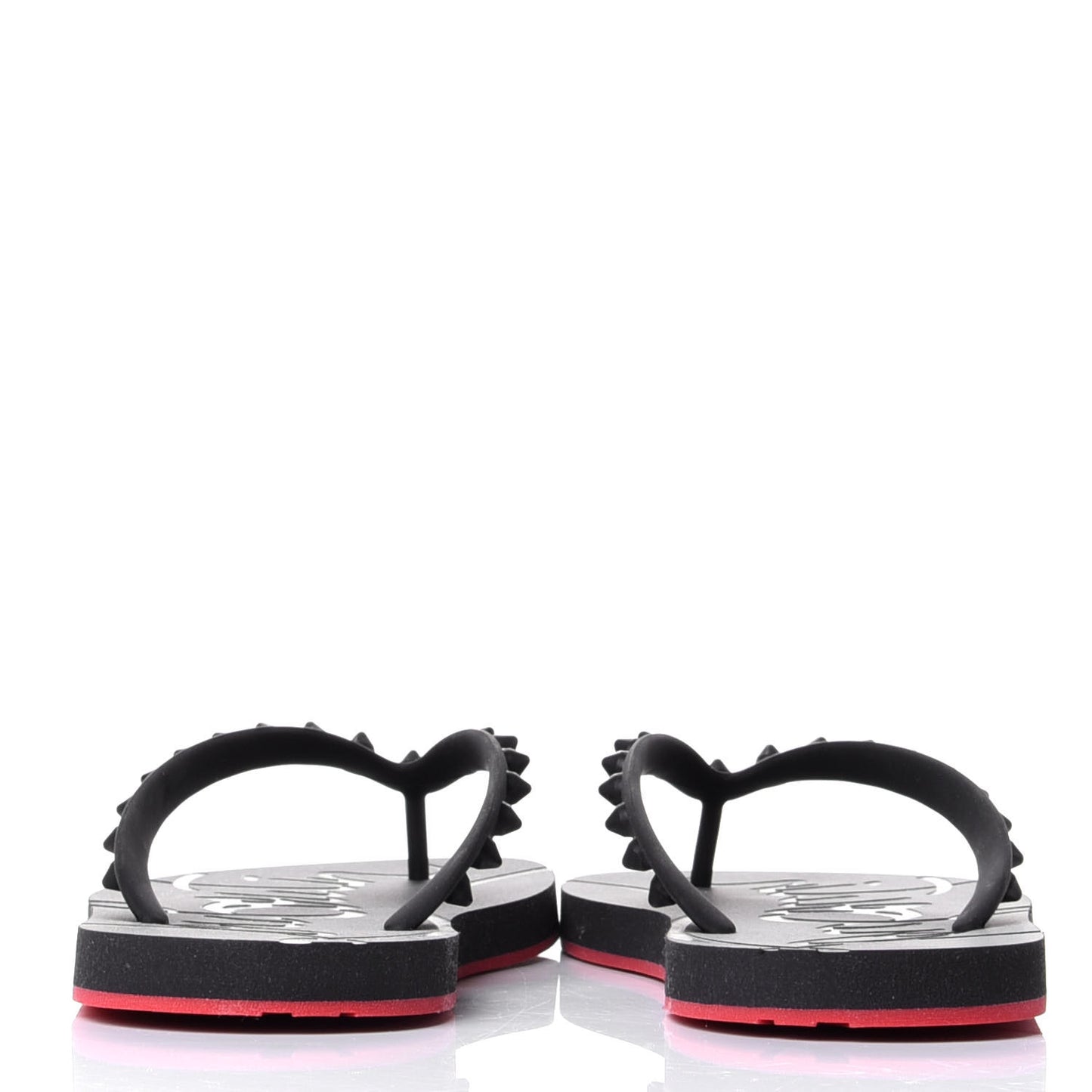 Rubber Spike Loubi Donna Flip Flop 38 Black