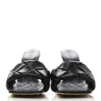 Bottega Veneta Nappa Maxi Intrecciato Lido Mule Sandals 38.5 Black 2 of 9