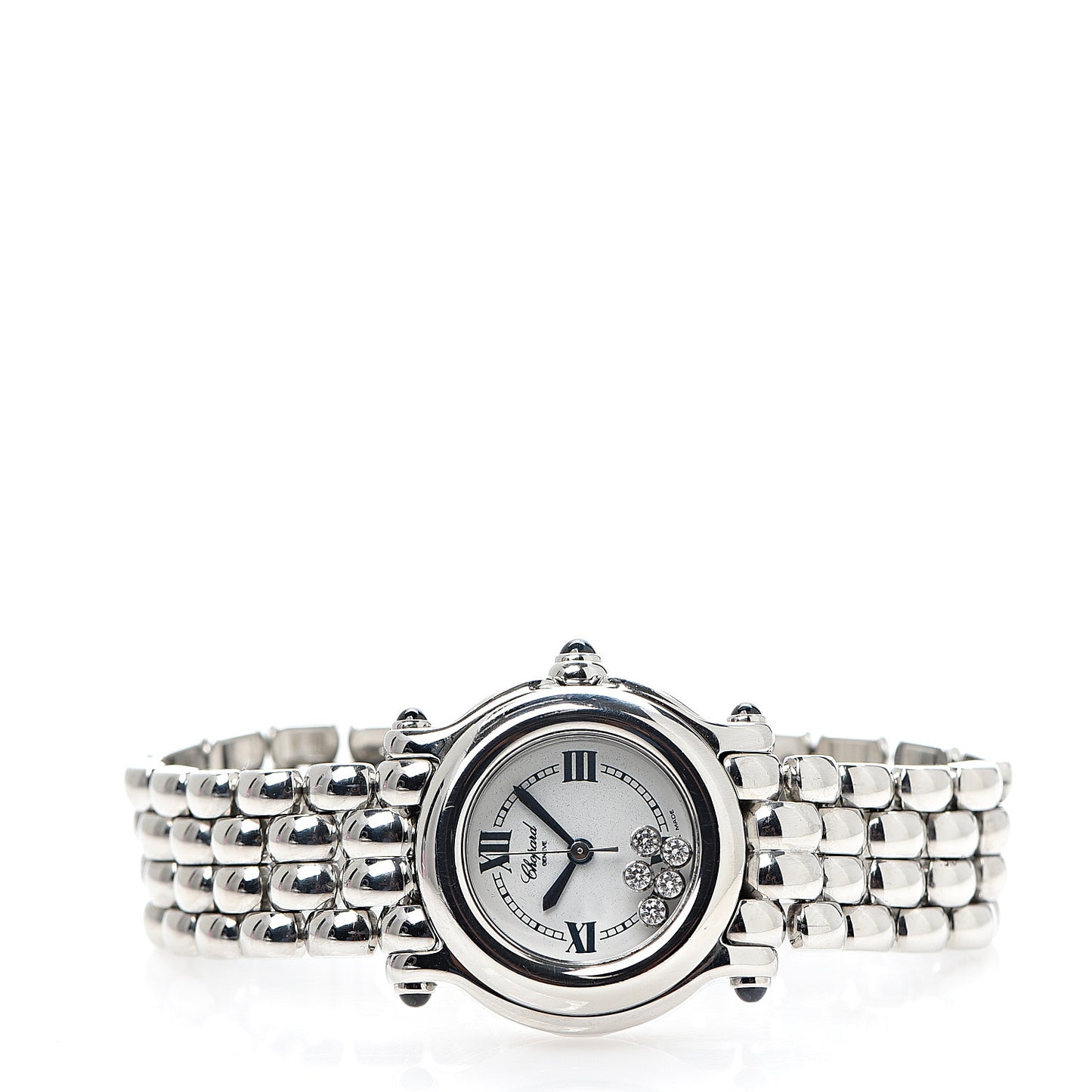 Stainless Steel 5 Diamond 26mm Happy Sport Quartz Watch