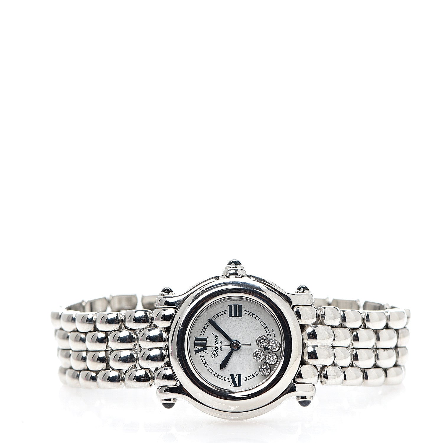 Chopard Stainless Steel 5 Diamond 26mm Happy Sport Quartz Watch 2 of 6