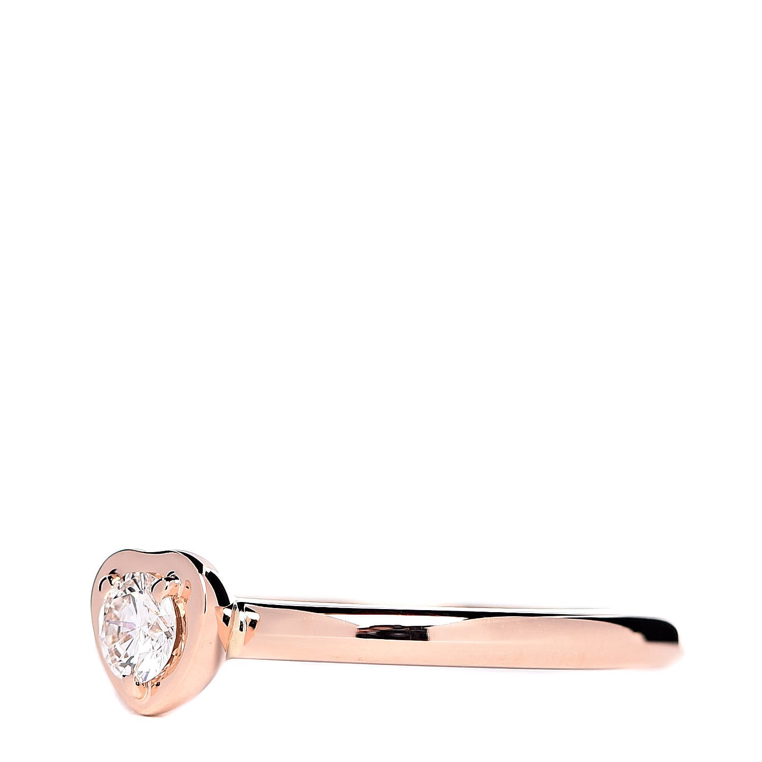 Cartier 18K Pink Gold Diamond D'Amour Heart Ring 49 4.75 3 of 7