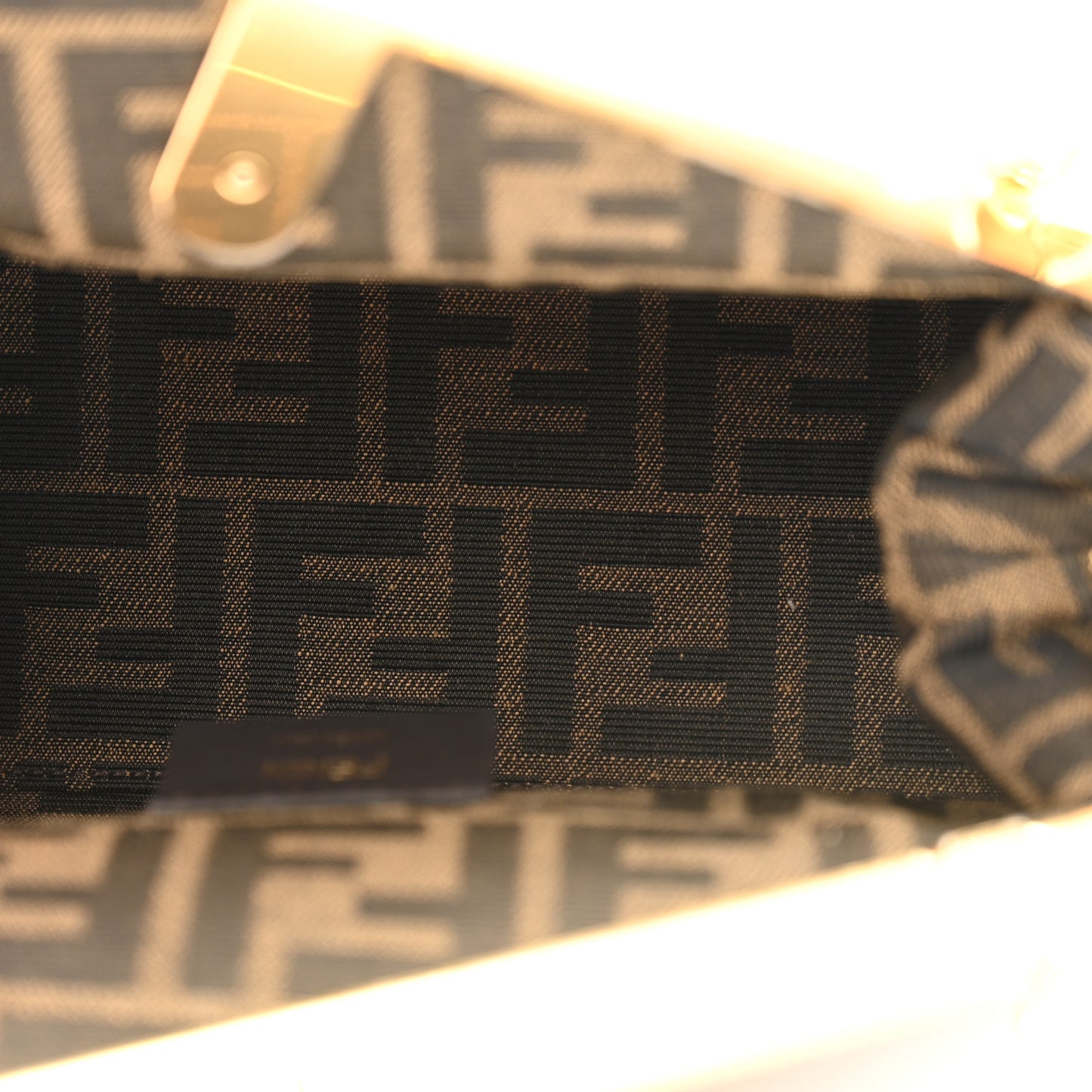 Shiny Nappa Small Fendi First Dove Gray