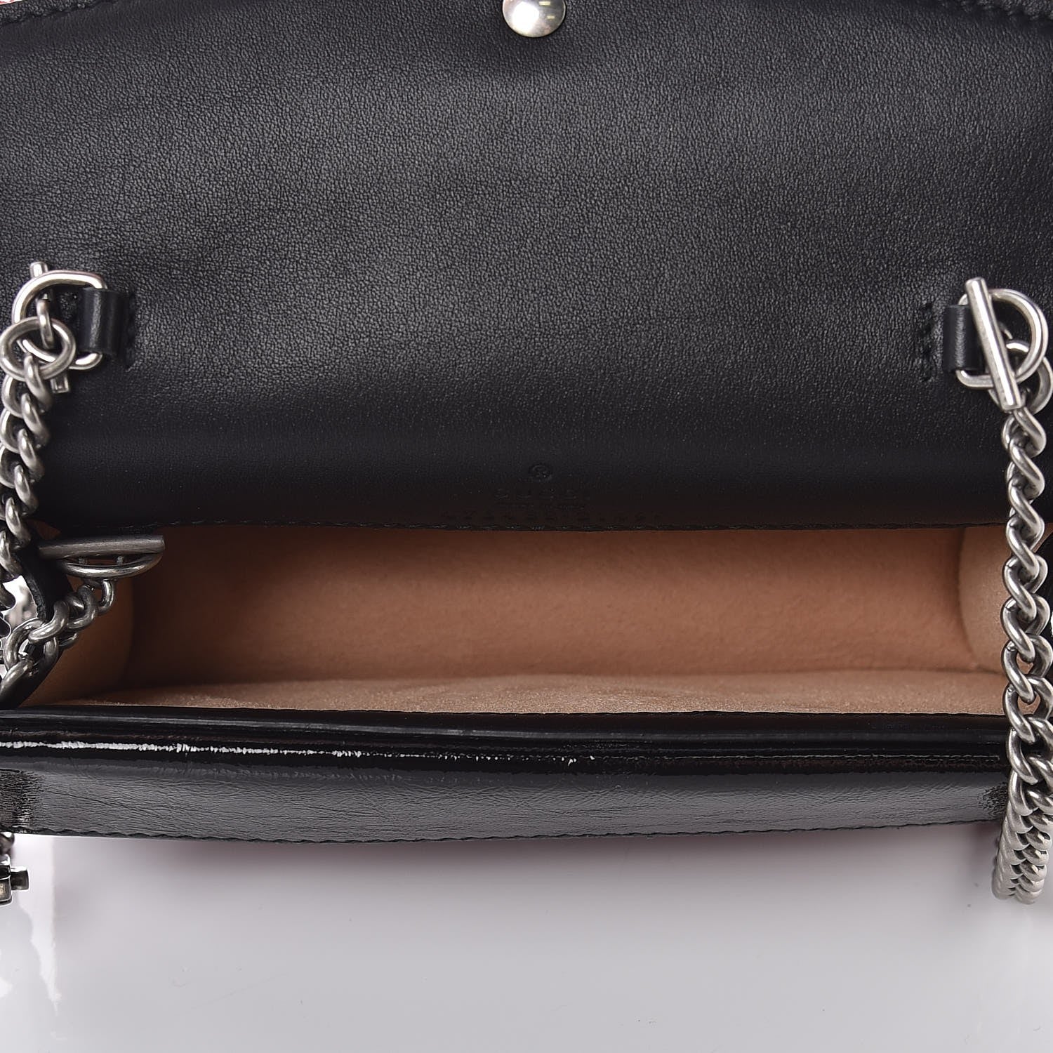 Gucci Velvet GG Monogram Super Mini Dionysus Shoulder Bag Red Cipria Black 5 of 11
