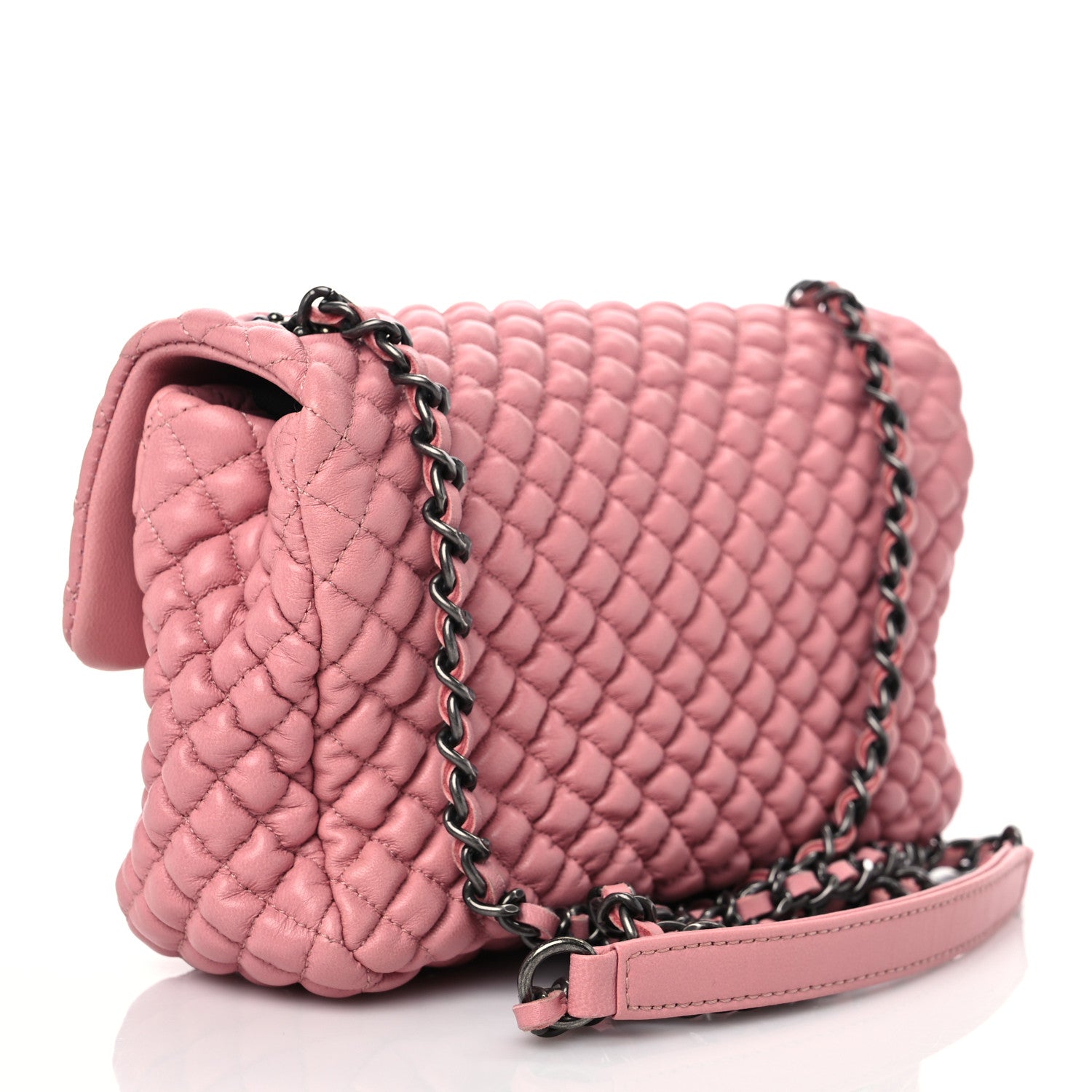Chanel Calfskin Micro Quilted Mini Flap Pink 2 of 8