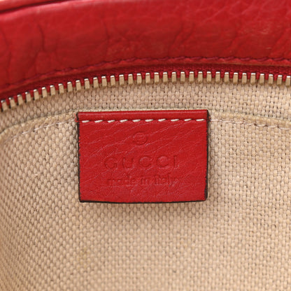 Gucci Pebbled Calfskin Small Soho Disco Bag Tabasco Red 6 of 15