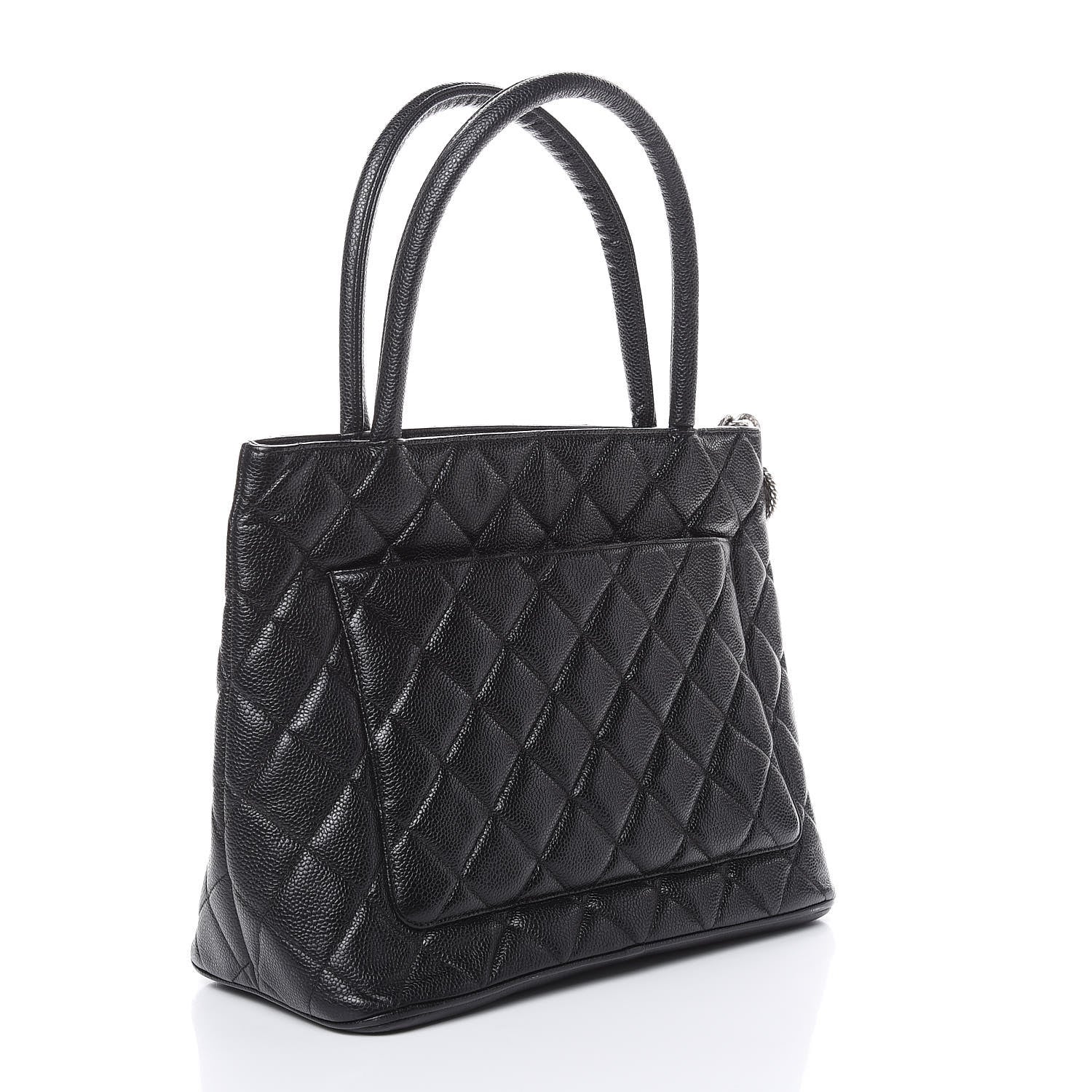 Chanel Caviar Quilted Medallion Tote Black 3 of 10