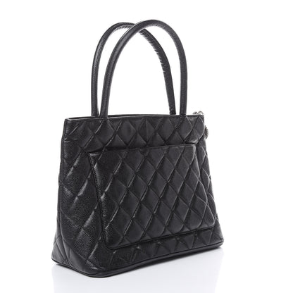 Chanel Caviar Quilted Medallion Tote Black 3 of 10