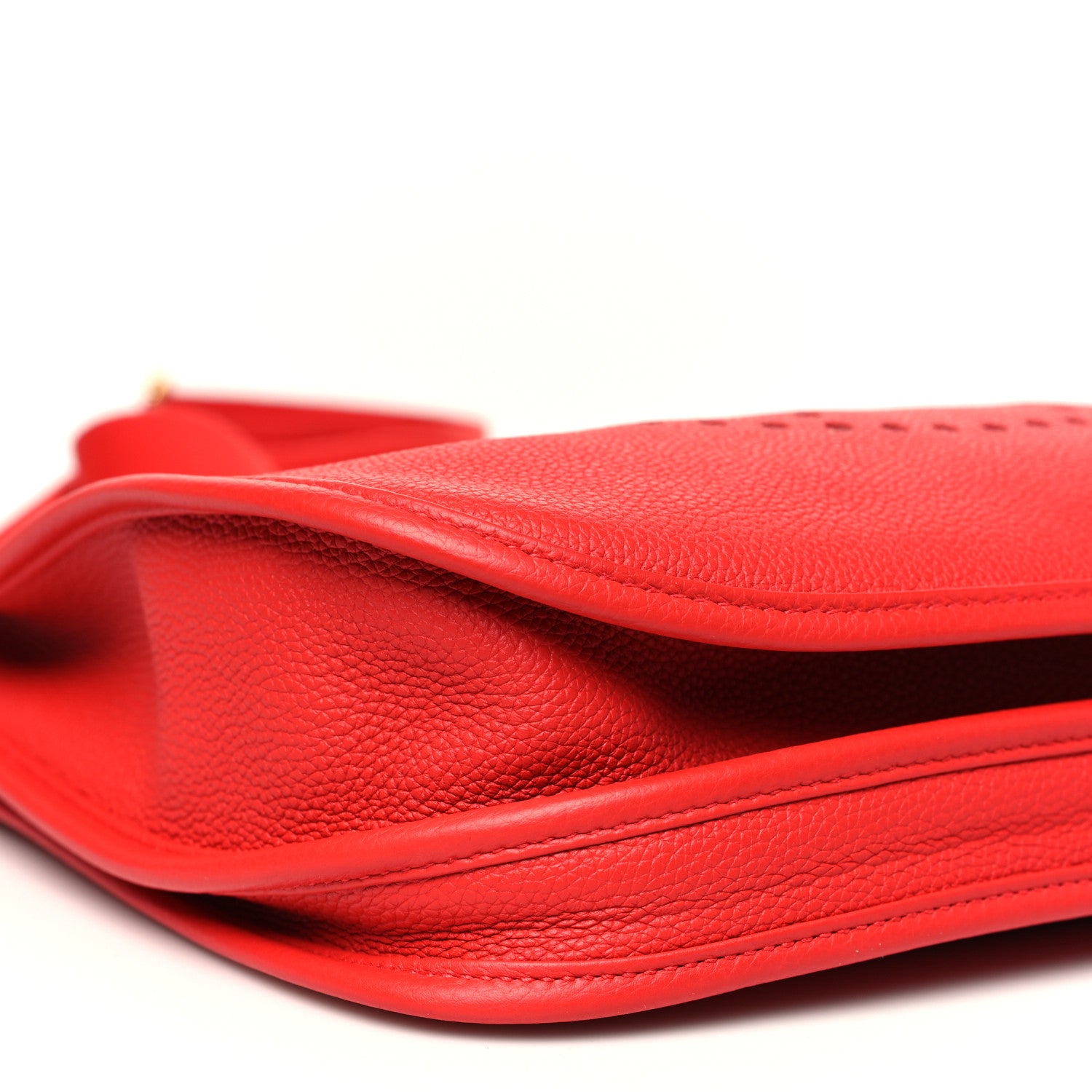 Hermes Taurillon Clemence Evelyne III PM Rouge De Coeur 9 of 10